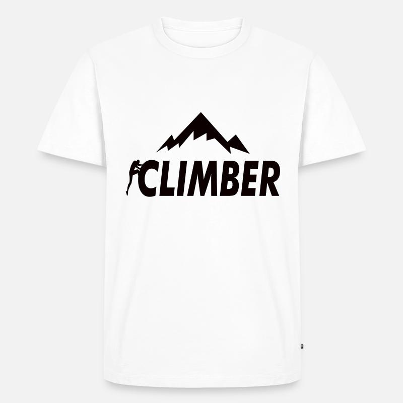 Klettern Geschenk - Männer Premium Bio T-Shirt - Weiß