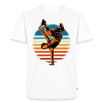 Breakdance B-Boy Breaker Breakdancer B-Girl HipHop - Men's Premium Organic T-Shirt - white - Front - Nico (187cm)