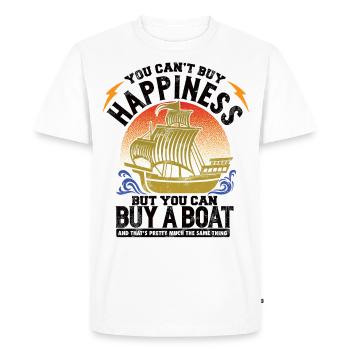Boat - captain - boat owner - Men's Premium Organic T-Shirt - white - Front - Nico (187cm)