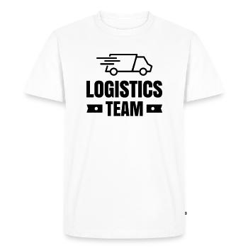 Cadeau d'expédition de fret de profession de logistique de logistique - T-shirt Premium bio Homme - blanc - Devant - Nico (187cm)