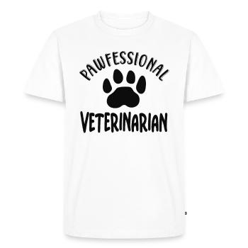 Vétérinaire vétérinaire disant - T-shirt Premium bio Homme - blanc - Devant - Nico (187cm)