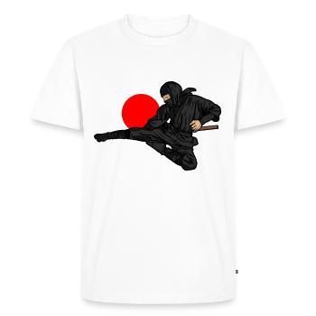 Japan Ninja from Comics Gift for Japan Ninja - T-shirt Premium bio Homme - blanc - Devant - Nico (187cm)