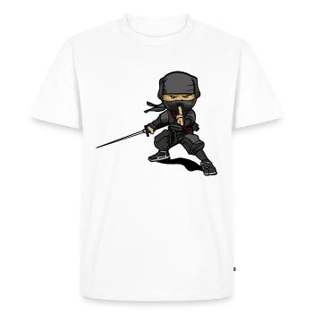 cadeau cool manga japon ninja pour ninja comique - T-shirt Premium bio Homme - blanc - Devant - Nico (187cm)