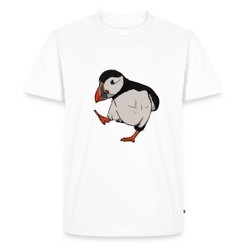 Cadeau de bébé macareux pour macareux et macareux - T-shirt Premium bio Homme - blanc - Devant - Nico (187cm)