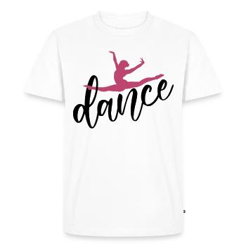 Danseur danse musique disant cadeau de danseur - T-shirt Premium bio Homme - blanc - Devant - Nico (187cm)