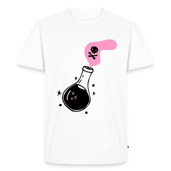 Poison bouteille médecine flacon teinture poison - T-shirt Premium bio Homme - blanc - Devant - Nico (187cm)