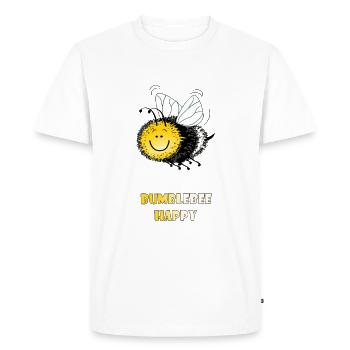 Hummel heureux satisfait Hummel - T-shirt Premium bio Homme - blanc - Devant - Nico (187cm)