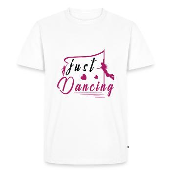 Dancer dancer dancing dance sport gift - Men's Premium Organic T-Shirt - white - Front - Nico (187cm)