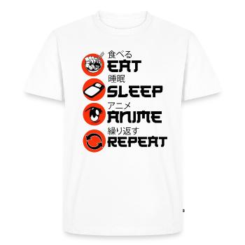 Anime Anime Manga Anime Merchandise - Men's Premium Organic T-Shirt - white - Front - Nico (187cm)