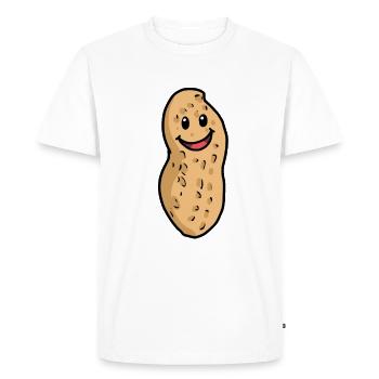 Drôle Peanut Kids Cute Cute Nut Noël - T-shirt Premium bio Homme - blanc - Devant - Nico (187cm)