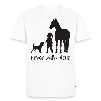 mignon cheval cadeau chevaux monter poney - T-shirt Premium bio Homme - blanc - Devant - Nico (187cm)