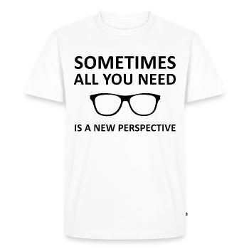 Optician ophthalmologist optician glasses gift - Men's Premium Organic T-Shirt - white - Front - Nico (187cm)