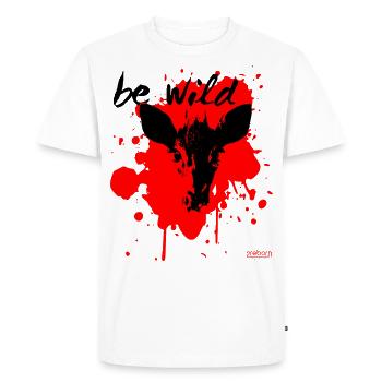 2reborn CER wild Cerfs Rouges Chasseurs Hunter - T-shirt Premium bio Homme - blanc - Devant - Nico (187cm)