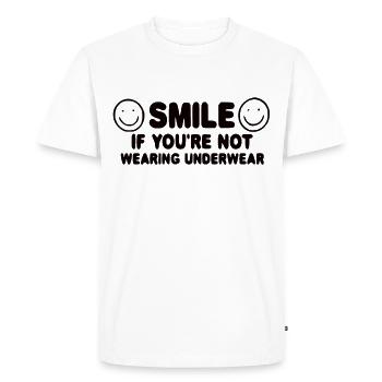 Drôle de sorts cadeau - T-shirt Premium bio Homme - blanc - Devant - Nico (187cm)