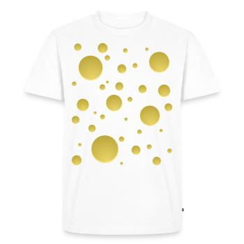 Déguisement d'Halloween au fromage suisse pour enfants - T-shirt Premium bio Homme - blanc - Devant - Nico (187cm)