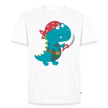Dino Pirat costume de pirate costume Halloween Carnaval garçon - T-shirt Premium bio Homme - blanc - Devant - Nico (187cm)