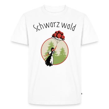 Forêt-Noire - T-shirt Premium bio Homme - blanc - Devant - Nico (187cm)
