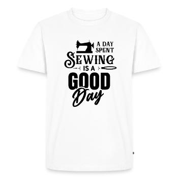 Sewing seamstress tailoring seamstress tailor - Men's Premium Organic T-Shirt - white - Front - Nico (187cm)
