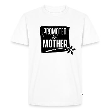 Promu maman future maman - T-shirt Premium bio Homme - blanc - Devant - Nico (187cm)