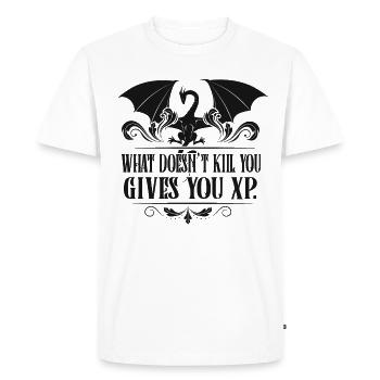 Cadeaux RPG Tabletop XP Dragon Jailer - T-shirt Premium bio Homme - blanc - Devant - Nico (187cm)