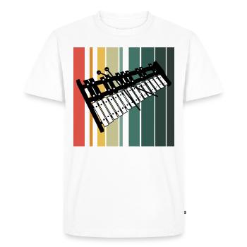 Xylophone Xylophone Beat Music Xylofon Sound Player - T-shirt Premium bio Homme - blanc - Devant - Nico (187cm)