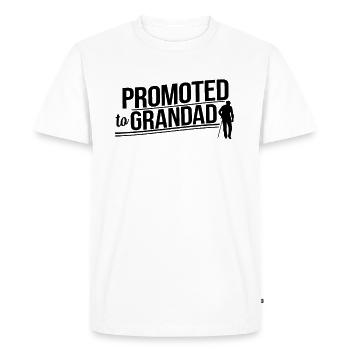 Promu grand-père grand-père grand-père grand-père grand-père - T-shirt Premium bio Homme - blanc - Devant - Nico (187cm)