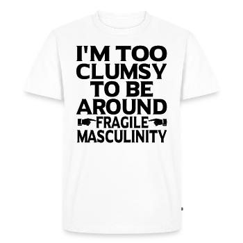 Cadeau féministe féministe féministe - T-shirt Premium bio Homme - blanc - Devant - Nico (187cm)