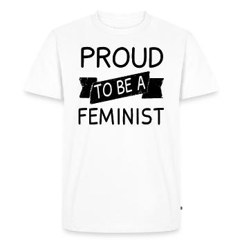Cadeau féministe féministe féministe - T-shirt Premium bio Homme - blanc - Devant - Nico (187cm)