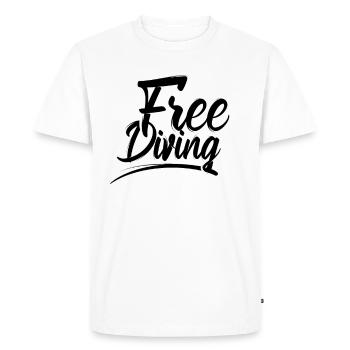 Apnée Apnée Apnée Hobby - T-shirt Premium bio Homme - blanc - Devant - Nico (187cm)