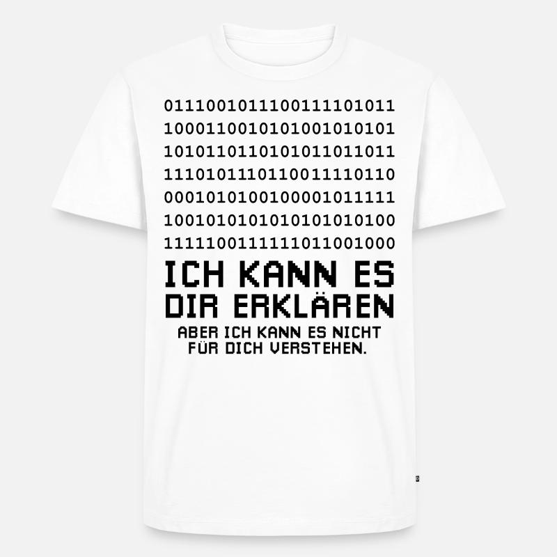 Programmierer Informatiker - Männer Premium Bio T-Shirt - Weiß