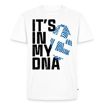 IT´S IN MY DNA GREECE - Men's Premium Organic T-Shirt - white - Front - Nico (187cm)