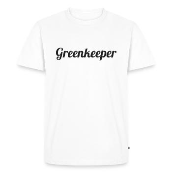 Greenkeeper - Men's Premium Organic T-Shirt - white - Front - Nico (187cm)