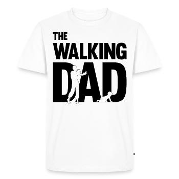 The Walking Dad Father-to-Be Papa Fête des pères Gesc - T-shirt Premium bio Homme - blanc - Devant - Nico (187cm)
