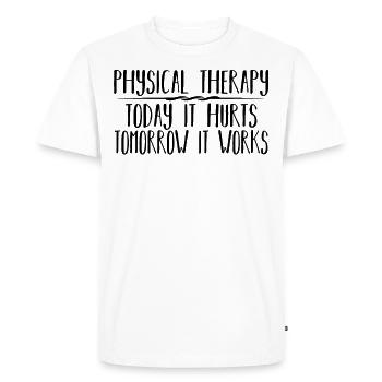 Physiotherapy Practice Gift Physiotherapist - Men's Premium Organic T-Shirt - white - Front - Nico (187cm)