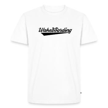 Wakeboarding Wakeboard Wakeboard Wakeboarder - T-shirt Premium bio Homme - blanc - Devant - Nico (187cm)