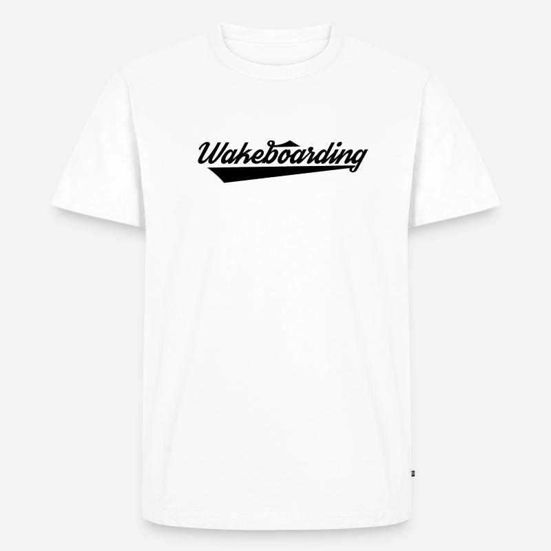 Wakeboarden Wakeboarding Wakeboard Wakeboarder - Männer Premium Bio T-Shirt - Weiß