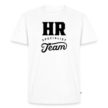 HR Specialist Team Personal HR Specialist Job - Men's Premium Organic T-Shirt - white - Front - Nico (187cm)