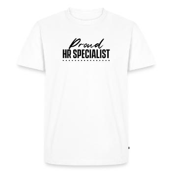 Proud HR Specialist Job Personal HR Specialist - Men's Premium Organic T-Shirt - white - Front - Nico (187cm)