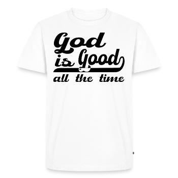 Christianisme Dieu cadeau chrétien - T-shirt Premium bio Homme - blanc - Devant - Nico (187cm)