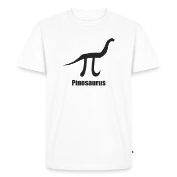 Mathe Mathematik Witz Mathelehrer Pinosaurus - Männer Premium Bio T-Shirt - Weiß - Vorne - Nico (187cm)