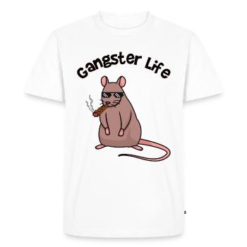 Cadeau de propriétaire de rat rongeur rat - T-shirt Premium bio Homme - blanc - Devant - Nico (187cm)