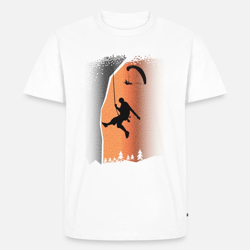 Klettern & Bouldern - KlettererBoulderer - Männer Premium Bio T-Shirt - Weiß