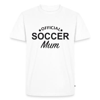 Football maman - T-shirt Premium bio Homme - blanc - Devant - Nico (187cm)