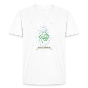Champignons Champignons Collection Forêt Nature Idée Cadeau - T-shirt Premium bio Homme - blanc - Devant - Nico (187cm)