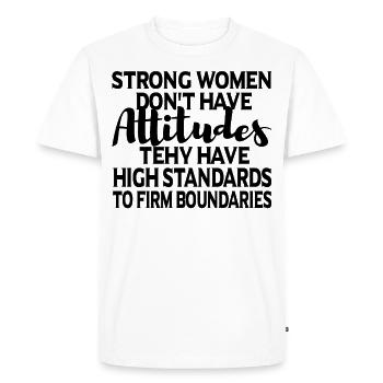 Cadeau féministe féministe féministe - T-shirt Premium bio Homme - blanc - Devant - Nico (187cm)