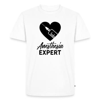 Anesthésiste anesthésie profession anesthésiste anesthésie - T-shirt Premium bio Homme - blanc - Devant - Nico (187cm)