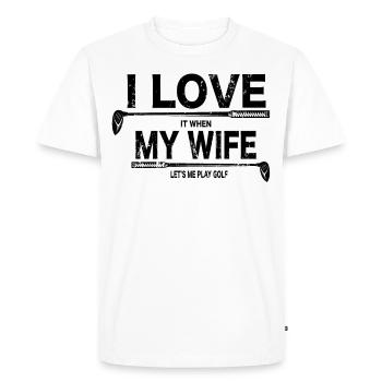 Golf Sort Maris Golfspieler Joke cadeau - T-shirt Premium bio Homme - blanc - Devant - Nico (187cm)