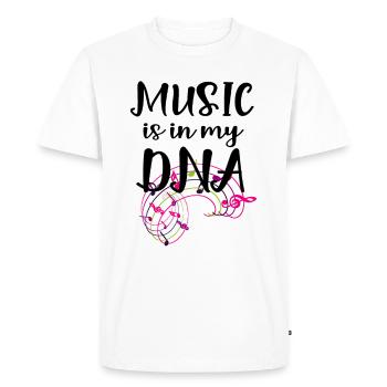 Rocker Musique DNA Rock Drums Drumstick - T-shirt Premium bio Homme - blanc - Devant - Nico (187cm)