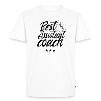 Best assistant trainer job profession trainer assistant - Men's Premium Organic T-Shirt - white - Front - Nico (187cm)