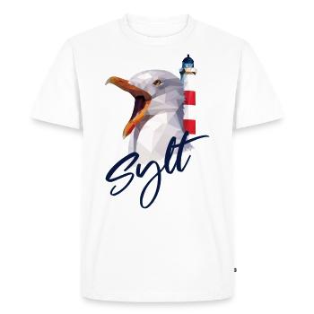 Cadeau de l'île de la mer du Nord Sylt Westerland - T-shirt Premium bio Homme - blanc - Devant - Nico (187cm)